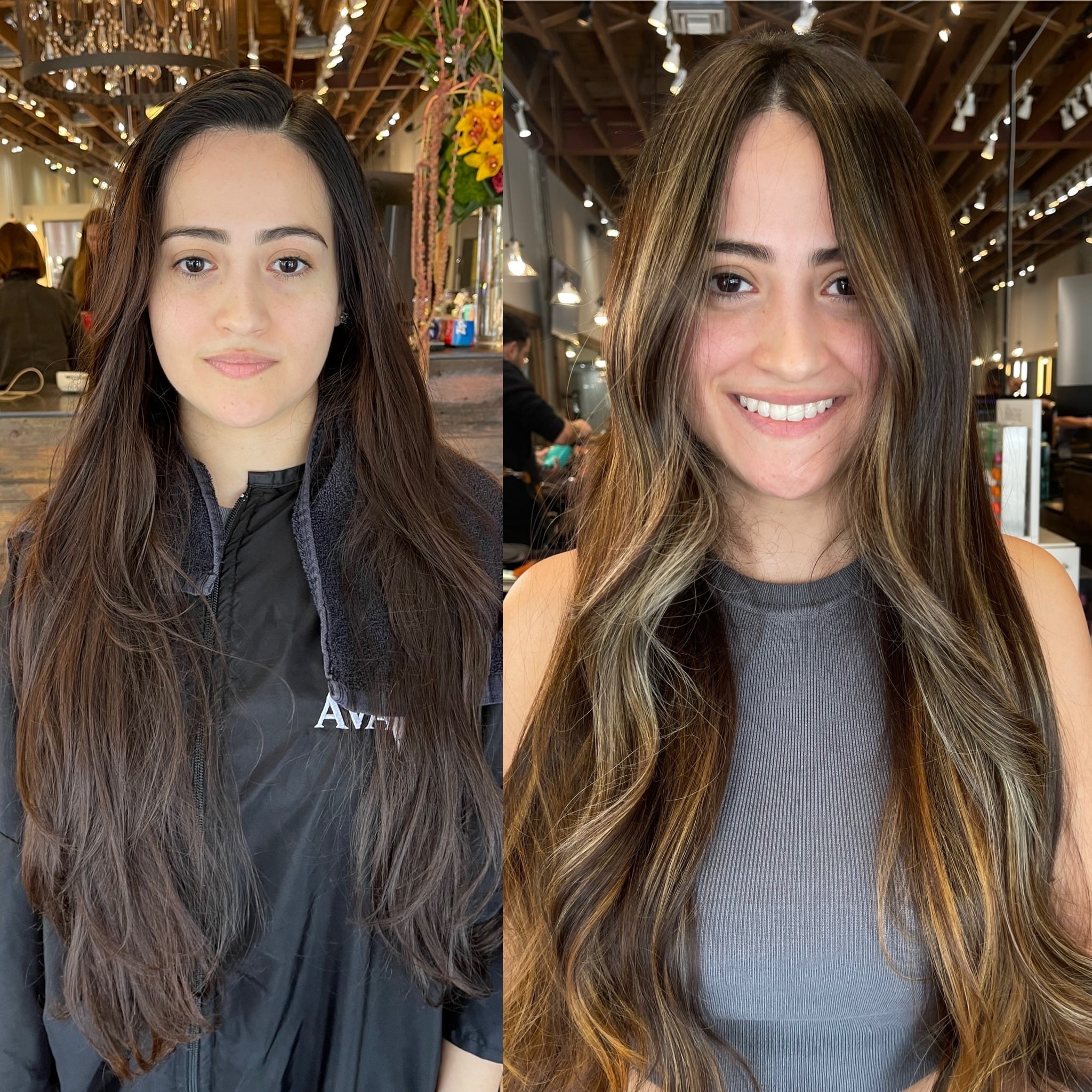 Professional Balayage Before & After